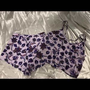 Floral Shirt and Short Set